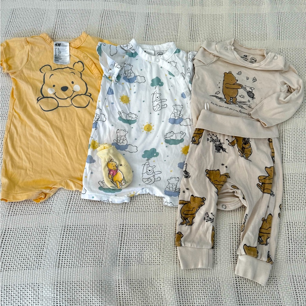 Lot of Winnie the Pooh baby clothes